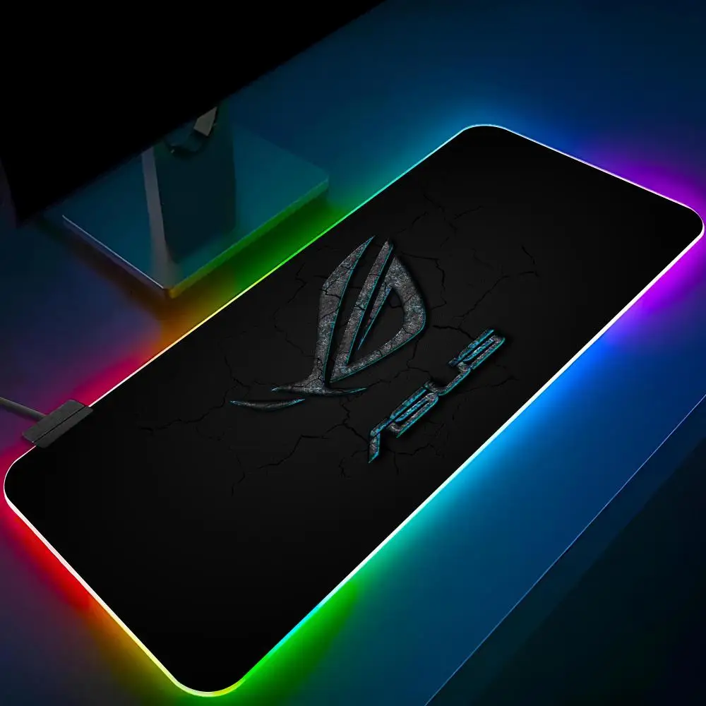 ASUS ROGES Mouse Pad RGB Pc Mouse Pad Mousepad LED Glowing Mouse Mats desk decor Rubber Gaming Computer Mausepad