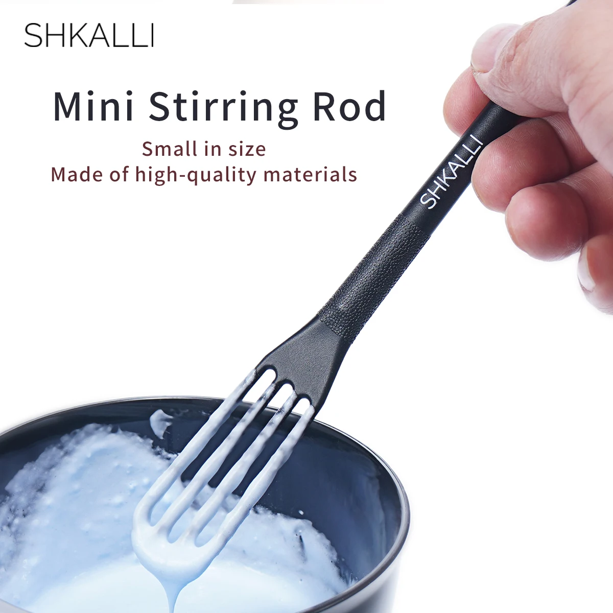 SHKALLI Kit professionnel de coloration des cheveux : grand bol de teinture, large brosse et mini agitateur pour les résultats parfaits en salon