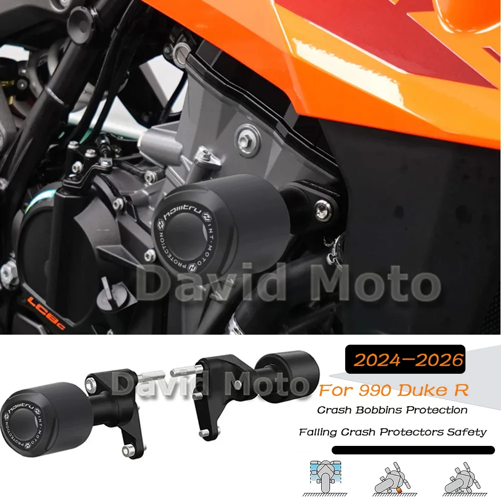 

for K/T/M DUKE 990 2024-2026 Crash Protection Motorcycle Accessories Frame Slider Crash Protector For duke 990 Crash Protectors