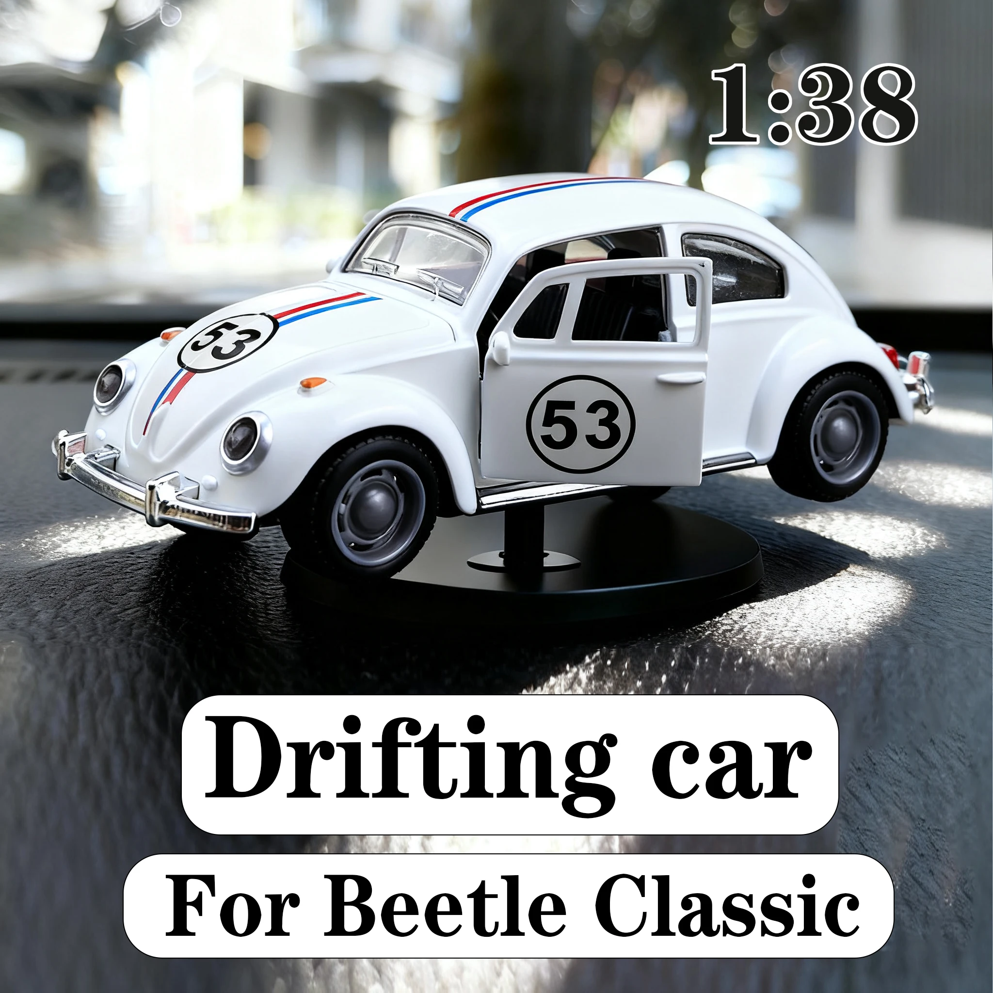 

Drift Rotating Ornaments Car Toy Model For Beetle Classic Car Model Ornament Fun Child Men Gift Car Center Console Decoration