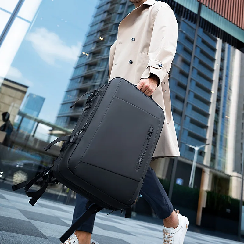 Mark Ryden 17.3 inchwaterproof travel men Bag USB Recharging Multi-layer Space Travel Male Bag Anti-thief Mochila
