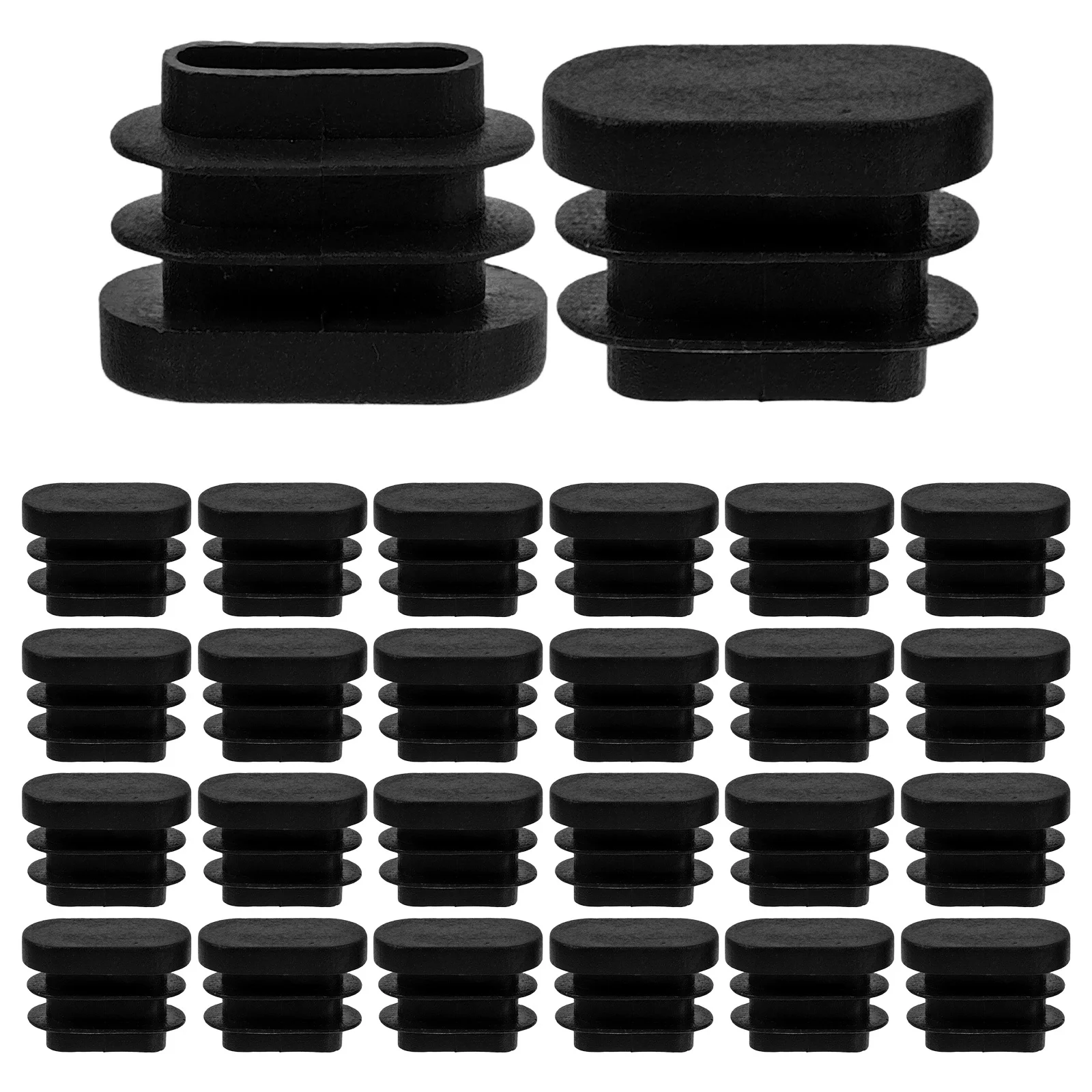 

40Pcs Oval Chair Leg Covers Furniture Feet Caps Noise Reduction Protective Covers for Chair Table Leg Floor Pads