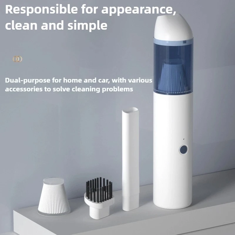 New Cordless Wireless Charging Handheld Mini Portable Car Vacuum Cleaner for Desktop Household