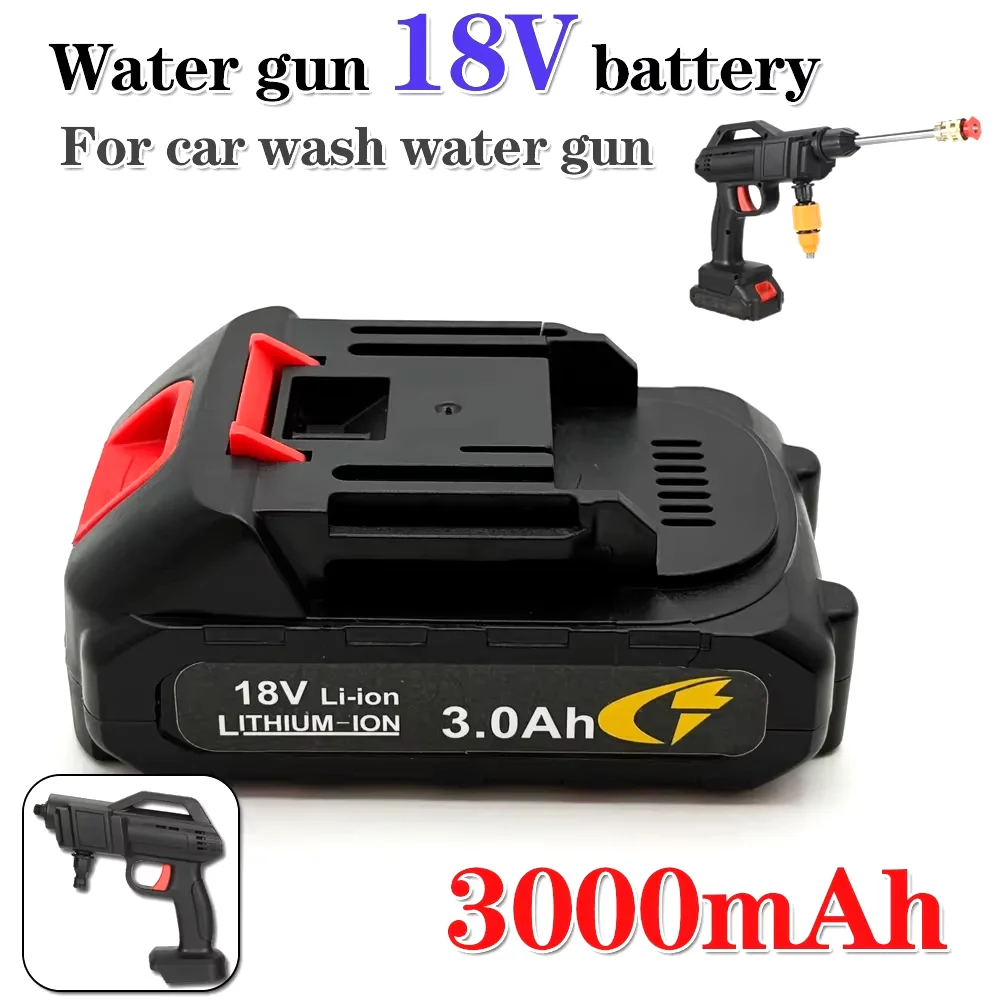 

18V 3000mAH High Pressure Car Wash Water Gun Replacement Li-Ion Battery,Car Washer Spare Battery