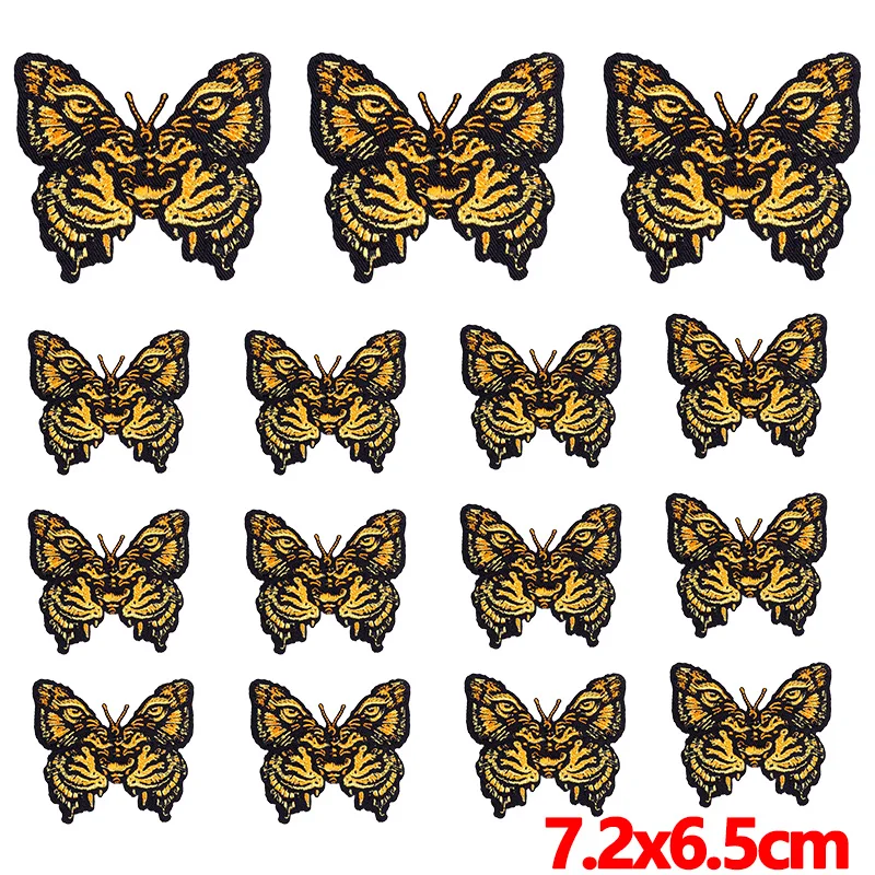 10 pcs/lot Wholesale Cartoon Mole Patch Iron On Patches For Clothing Thermoadhesive Patches On Clothes Animal Embroidery Patch