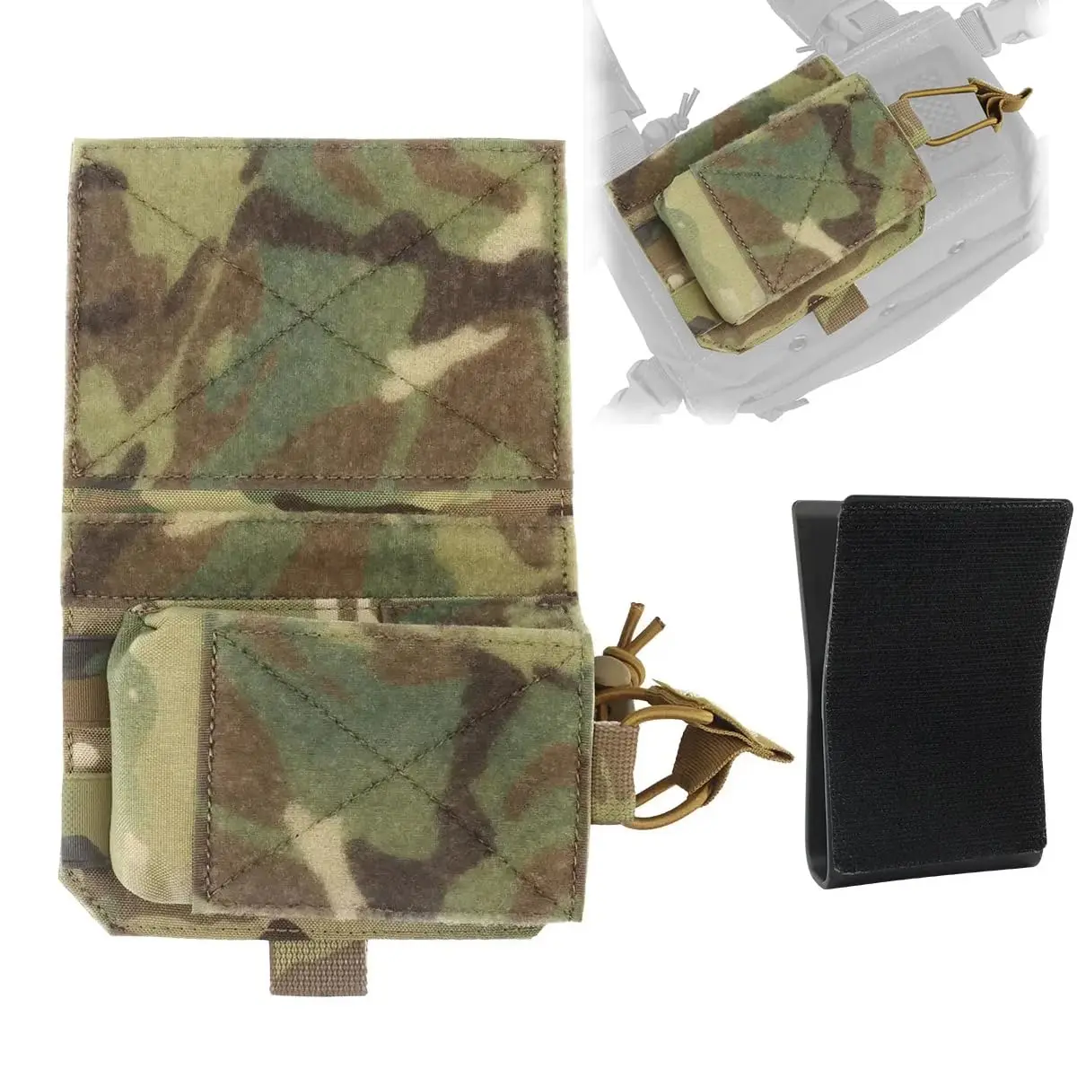 Tactical Single Magazine Pouch Radio Pouch MAG Insert Flap Cover for MK2 MK3 MK4 Tactical Chest Rig Vest