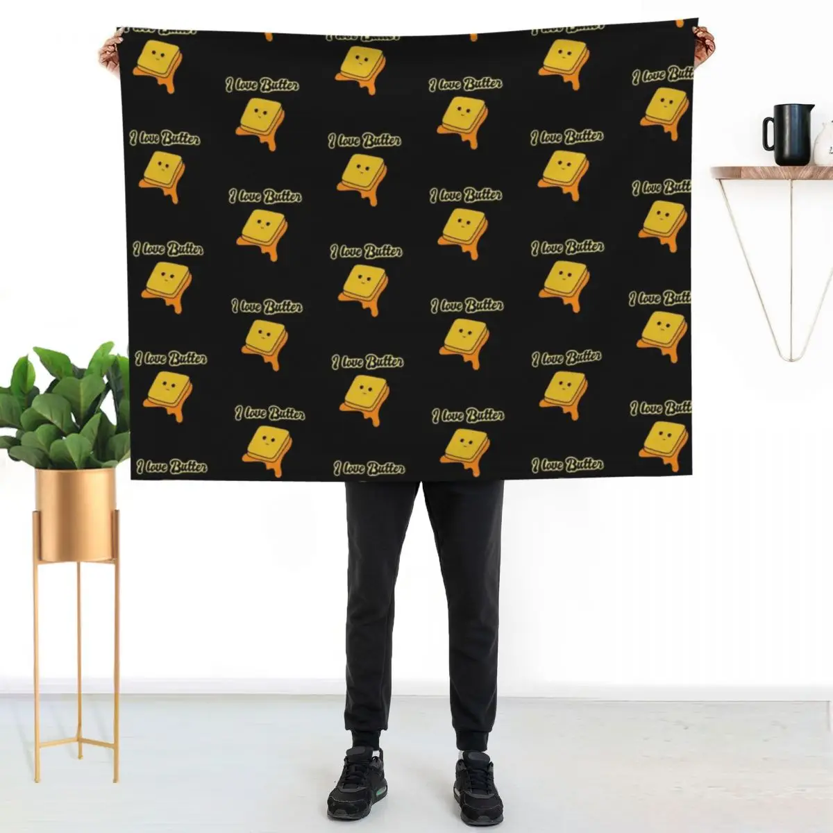I love butter Throw Blanket Luxury St Beautifuls Decorative Throw Winter beds Sleeping Bag Luxury Thicken Blankets