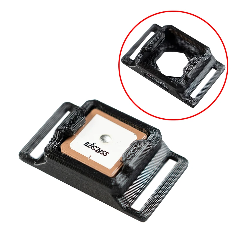 1 pz 3D stampato TPU BZ121 BZ181 BZ251 modulo GPS supporto di fissaggio staffa di montaggio con 15/20mm bendaggio batteria per RC FPV Drone