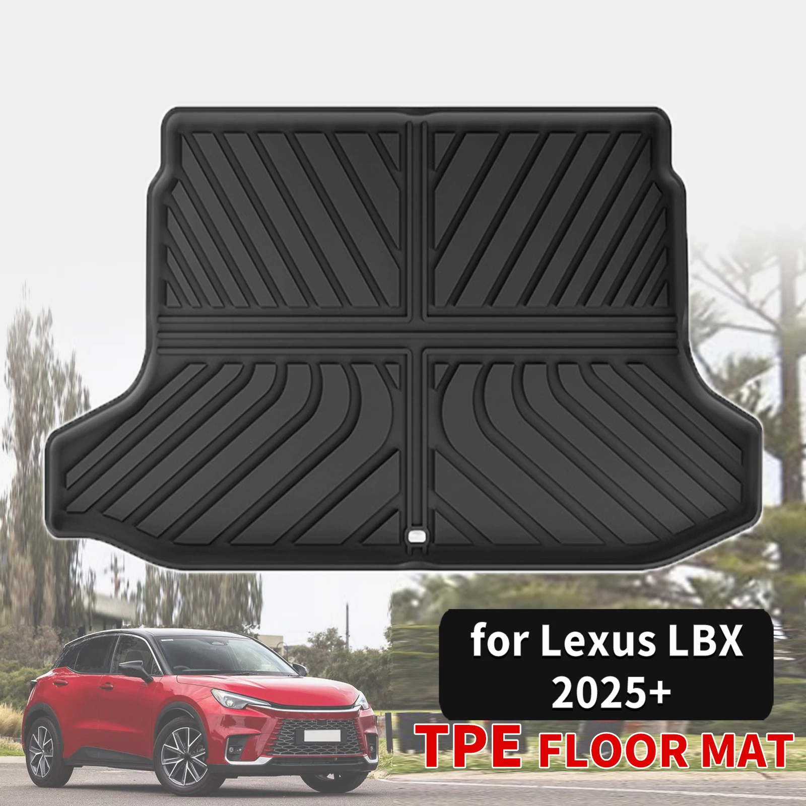 for Lexus LBX 2025 2026 2027 RHD Hybrid Luxury Eco TPE Car Trunk Pads, Odorless Non-Toxic Custom Fit (Not For LHD)