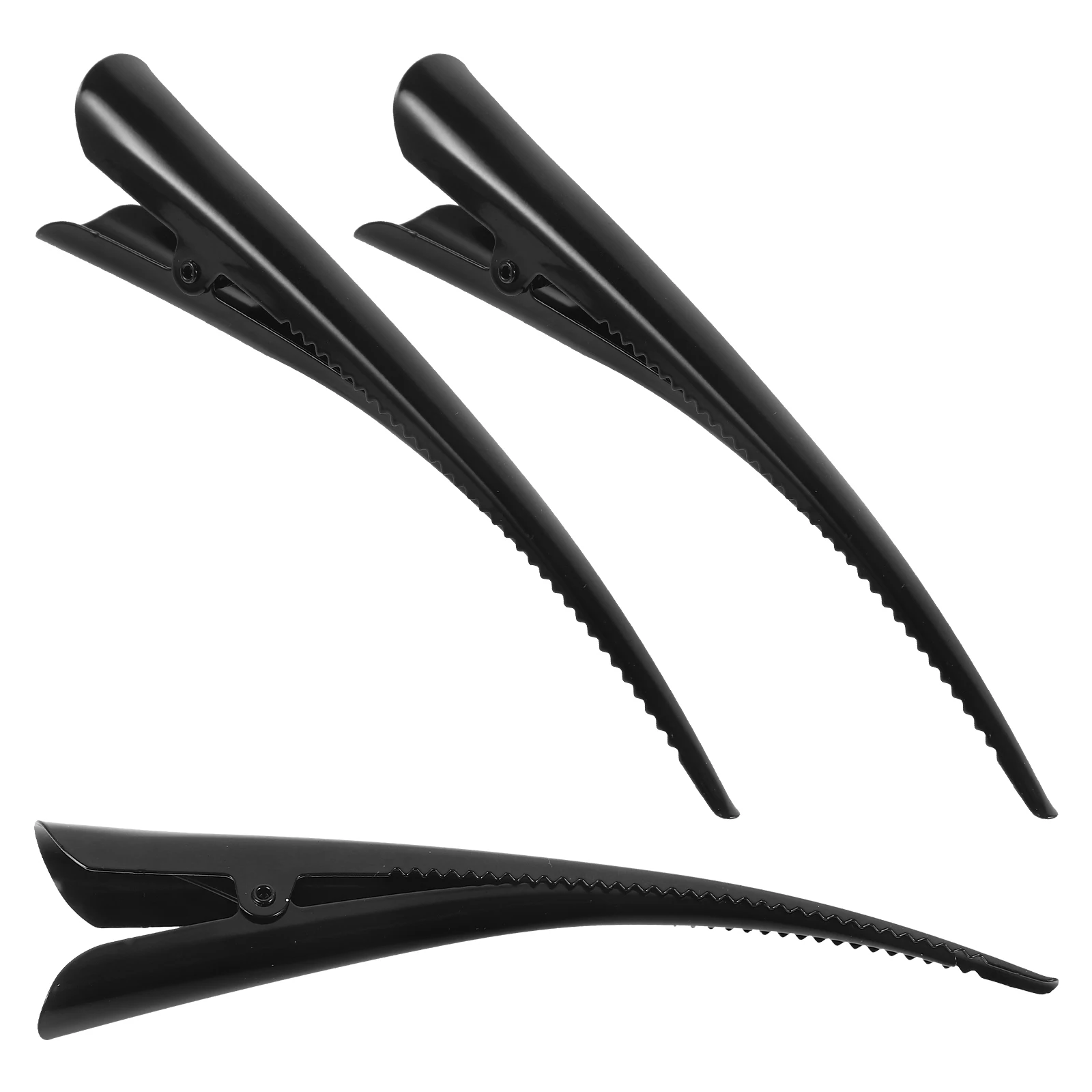 

3 шт., зажимы в виде утконоса для влажных маленьких когтей, заколки для завивки, металлические защелки, аксессуары из кожи аллигатора, идеальные банты для волос, ремесленные проекты, длинные