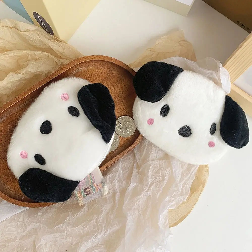 

Portable Plush Puppy Coin Purse Cartoon Dog Three-dimensional Earphone Date-cable Bag Korean Style Bag Pendant Small Item Bag