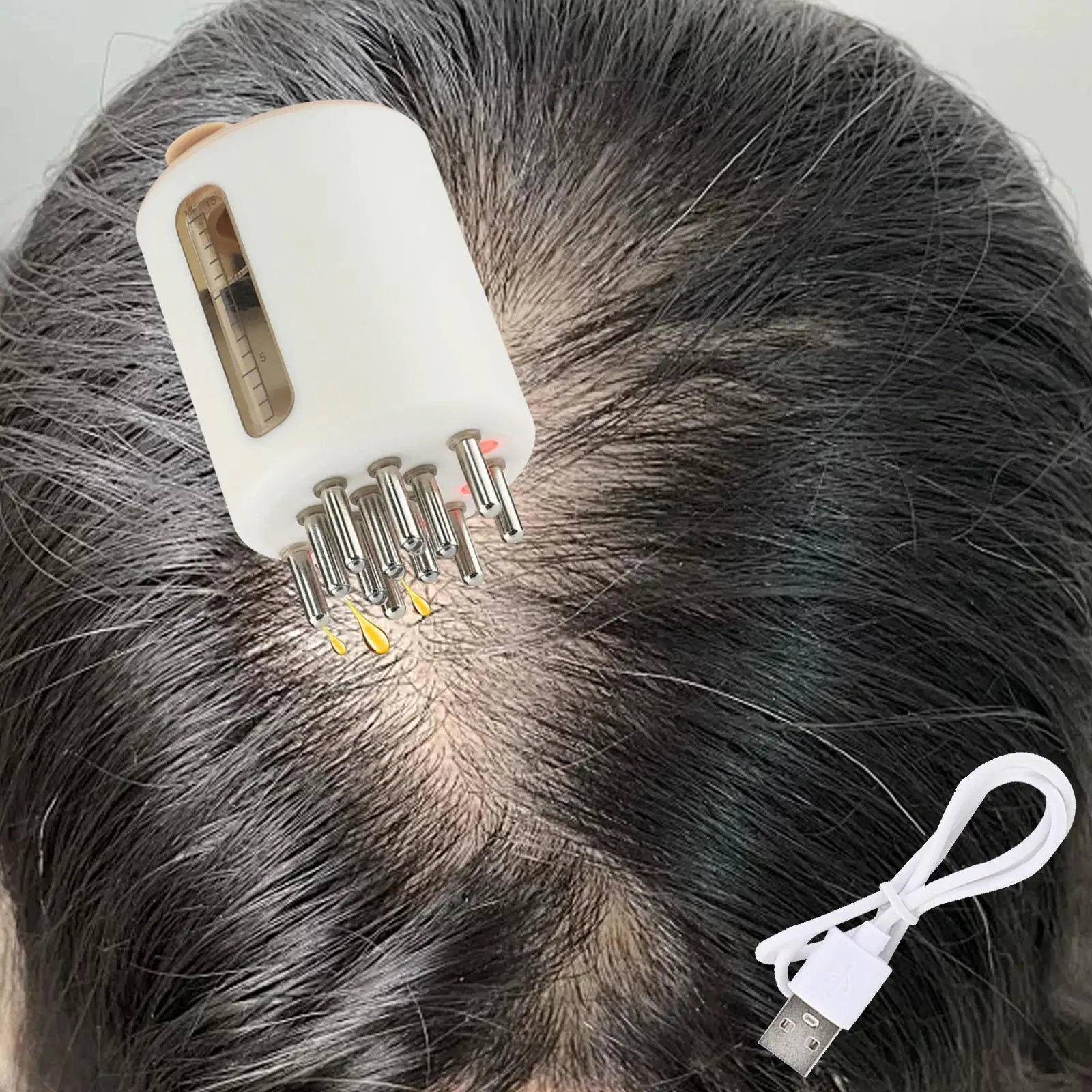 أداة توزيع زيت الشعر لفروة الرأس لمستلزمات الحمام للاستخدام اليومي للرجال