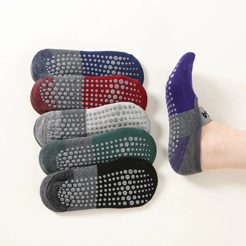 Professional Women Anti-slip Yoga Socks Backless Bandage Pilates Socks Ladies Ballet Dance Fitness Slipper Cotton Sports Socks image 6