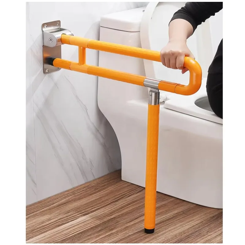 Bathroom Accessories ABS Stainless Steel Safety Armrest Handles Grab Bar Shower U Shaped Handrail