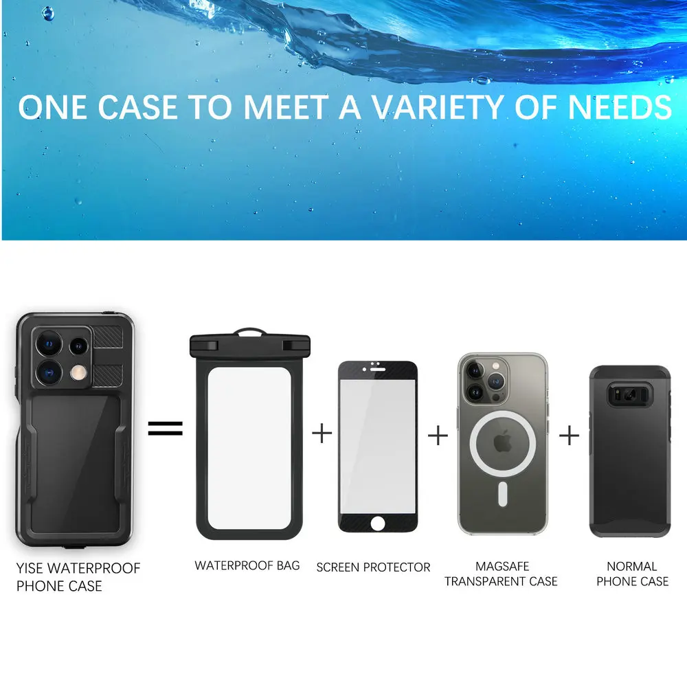 IP68 Waterproof Case for Xiaomi Redmi Note 13 Pro Note13 5G Seal 360 Protect Funda Redmi Note 12 Pro Water Proof Etui Shockproof