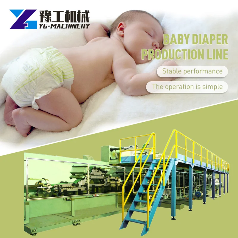 Machine Production Baby Diapers Product Baby Diaper Production Machine Adult Diaper Production Equipment Line