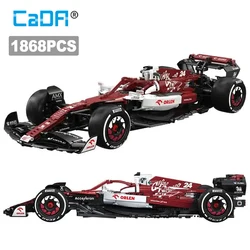 Cada Technical MOC Champions Formula F1 Team ORLEN C42 2022 Racing Car Building Blocks Sports Car Brick Puzzle Toys Kids Gifts