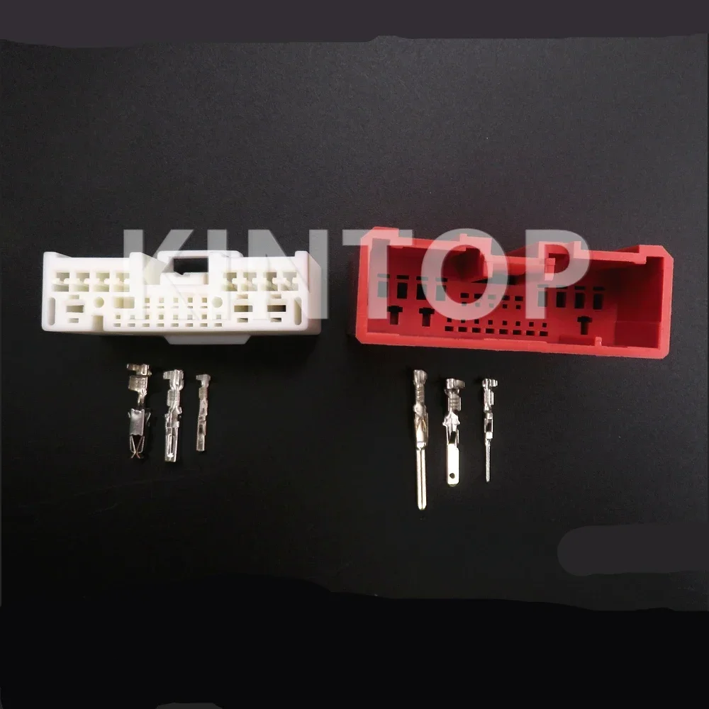 1 Set 24 Pins AC Assembly Auto Wire Cable Unsealed Adapter Automobile Power Connector Car Replacement Composite Socket