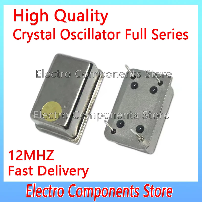 2PCS/Lot 4P DIP14 12.000MHz 12M Rectangular Temperature Compensated Crystal Oscillator TCXO 0.1PPM 12.000000mhz Active Crystal