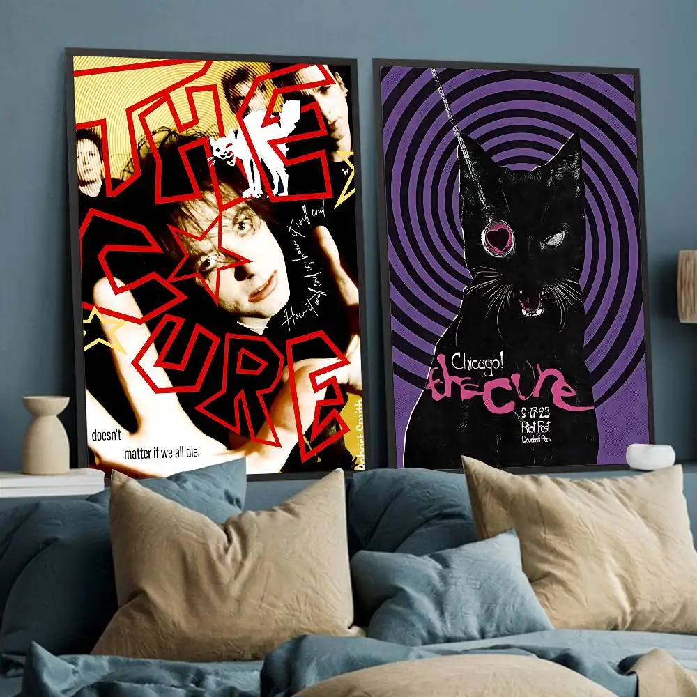 Rock Band T-The C-Cure Anime Posters Sticky HD Quality Wall Art Retro Posters For Home Kawaii Room Decor