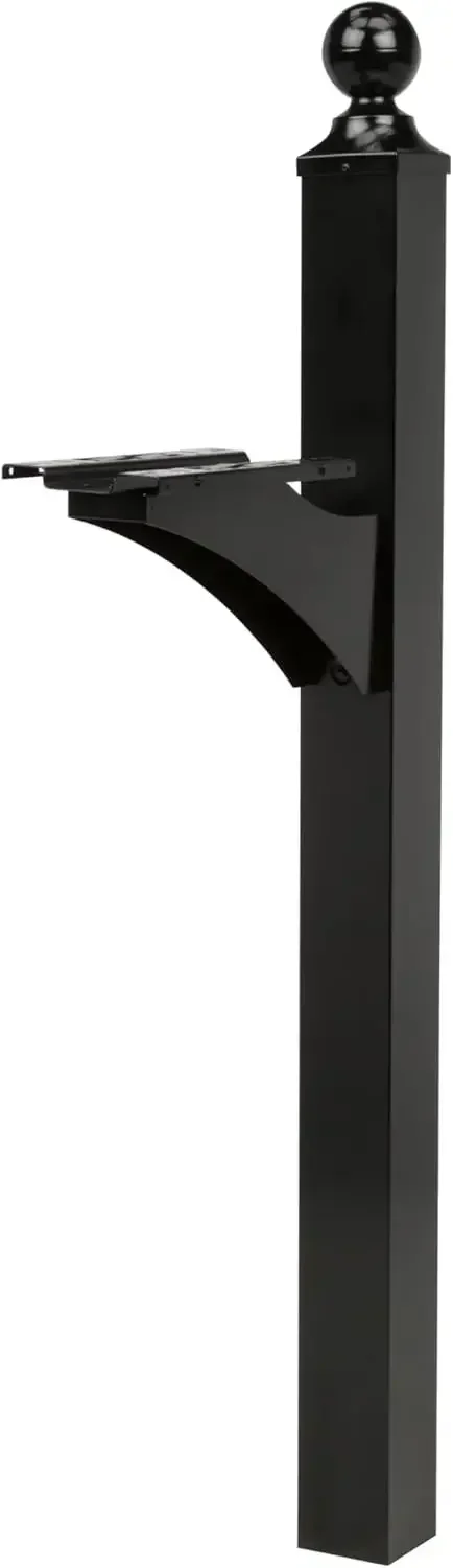 

[New Arrival!]Landover Aluminum Mailbox Post, Black