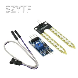 1 Juego de medidor de humedad del suelo para detectar la humedad del suelo, módulo de sensor, robot, coche inteligente