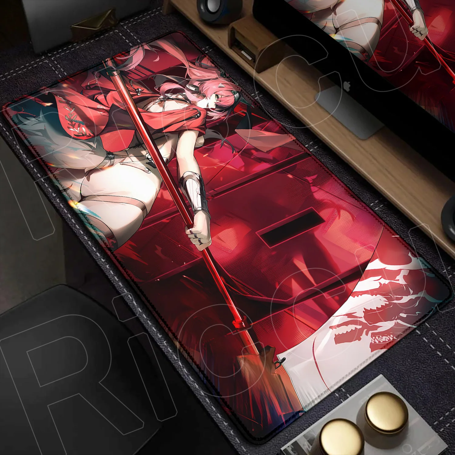 Cute Anime Girls Mouse Pad Gaming Wuthering Waves Rubber Playmat XXL HD Computer Non-slip Keyboard Zani Office Table Accessories