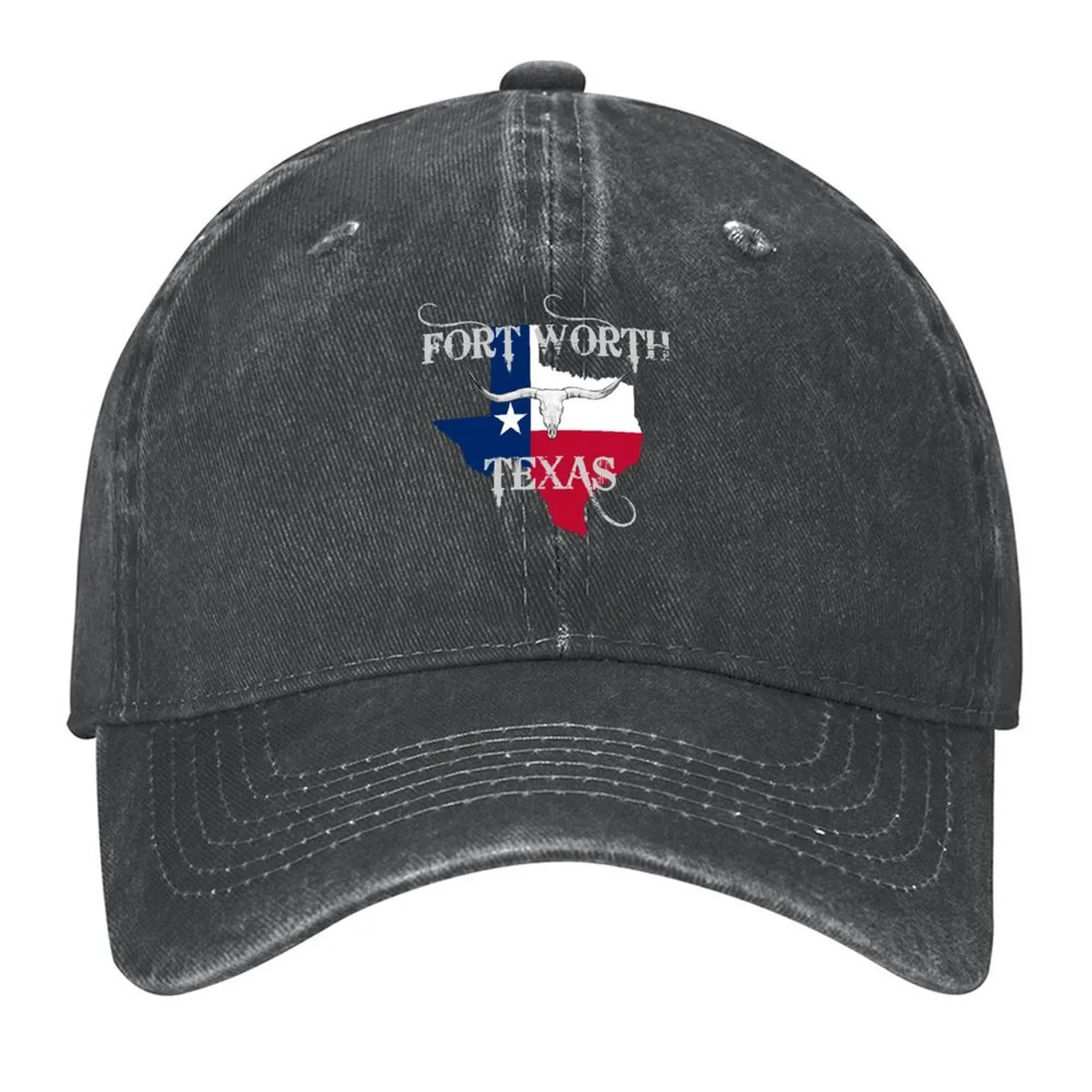 

Fort Worth, Texas - Home of the Long Horn Baseball Cap Visor Beach Snap Back Hat Luxury Brand Male Women's