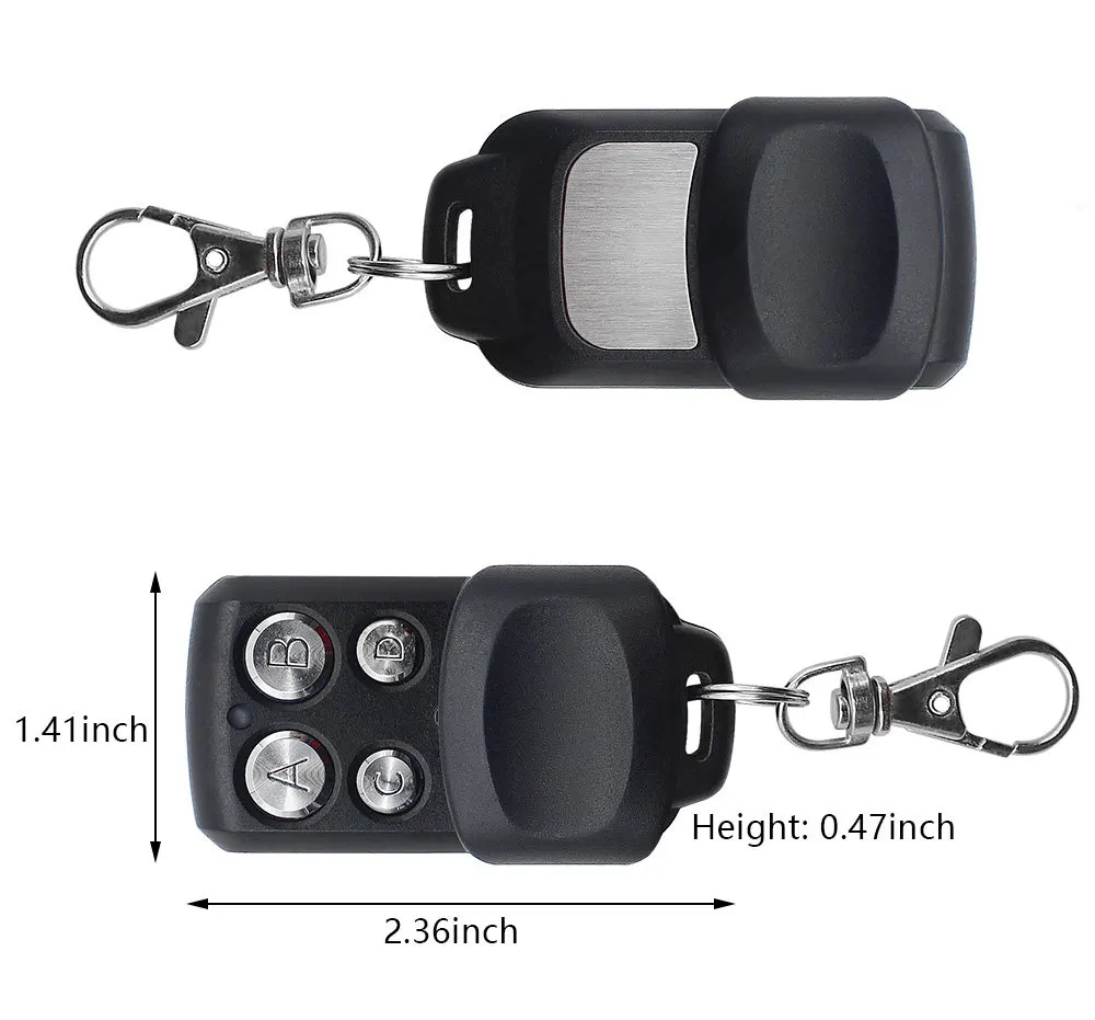 433 ميجا هرتز نسخة الناسخ جاء التحكم عن بعد العلوي 432EV TOP-432NA TOP432NA ل العالمي باب المرآب بوابة مفتاح فوب (1 قطع)