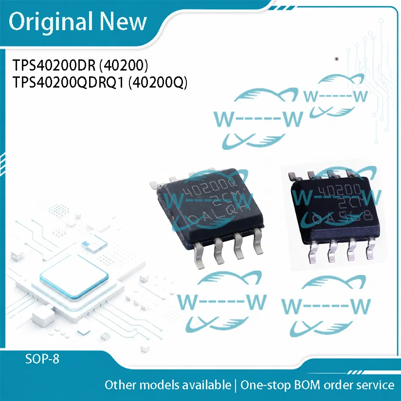 5-50PCS)NEW TPS40200DR 40200 TPS40200QDRQ1 40200Q TPS40200 TPS40200Q SOP-8 IC CHIP DC-DC