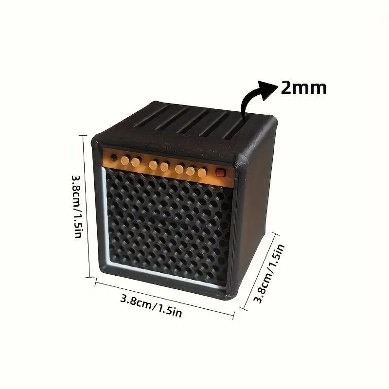 1Pc Vintage Speaker Guitar Pick Holder Portable Plastic Pick Storage Box - view 6