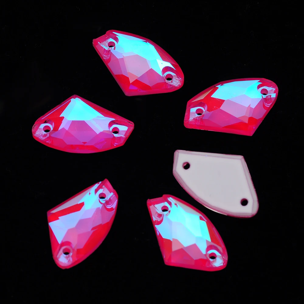 3256 Galaktische Fluoreszierende Neon Elektrische Deko-Nähaccessoires, Charms für Nägel, Acryl-Fasensteine, Strass-Applikationen für Kleider – Detail 8