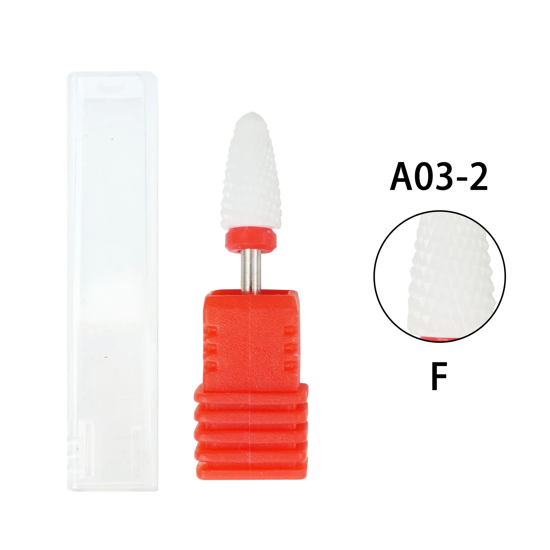 Ceramic Nail Drill Bits Set for Manicure Polish Cuticle Cleaning urable Safe Milling Cutters for DIY Nails Salon Home Use 6