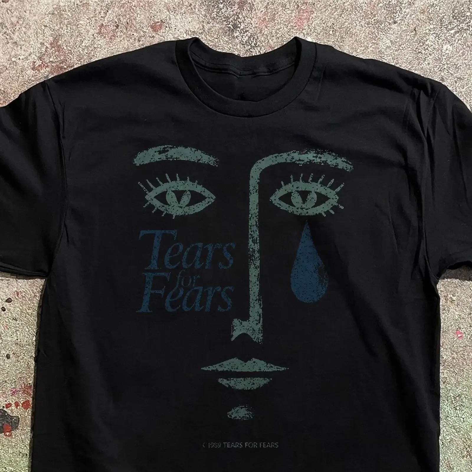 Vintage 80s Tears for Fears T Shirt Retro Synthpop Band Merch vintage Washed Unisex Breathable Comfortable Stretched