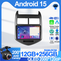 Auto Radio Android 15 Car Radio for Chevrolet Aveo 2 Sonic T300 2011 - 2015 Multimedia Naviagtion Player 2 Din Carplay Head Unit