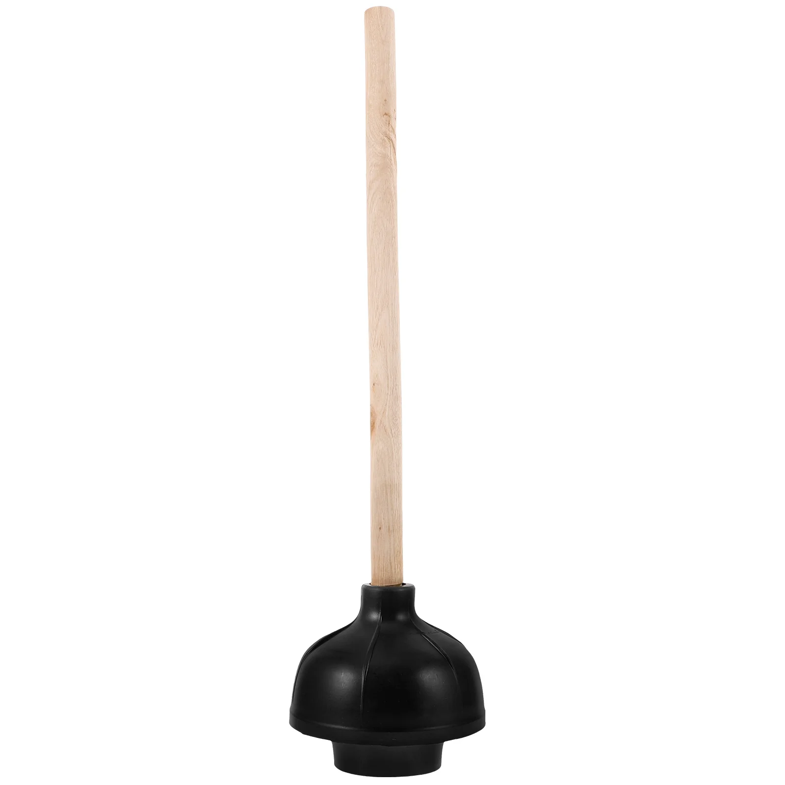 Embolo de inodoro de goma Natural de doble capa para mango de madera, dispositivo de desobstrucción de tuberías, herramienta de limpieza de baño, desobstrucción de fregadero, 2 uds.