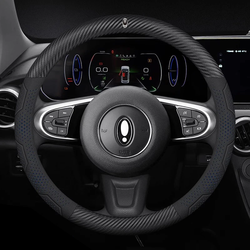 للجدار العظيم ORA iQ جيد القط GT غير تقليدي القط الباليه القط EV فلاش القط ألياف الكربون الجلد المدبوغ غطاء عجلة توجيه سيارة اكسسوارات السيارات