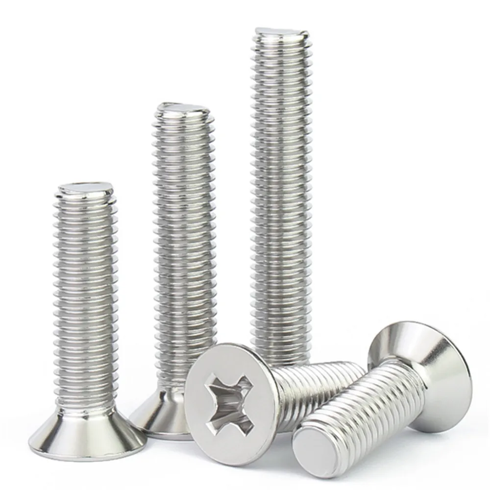 

304 Stainless Steel Phillips Ultra Thin Super Low Flat Head Screw Cross Bolt