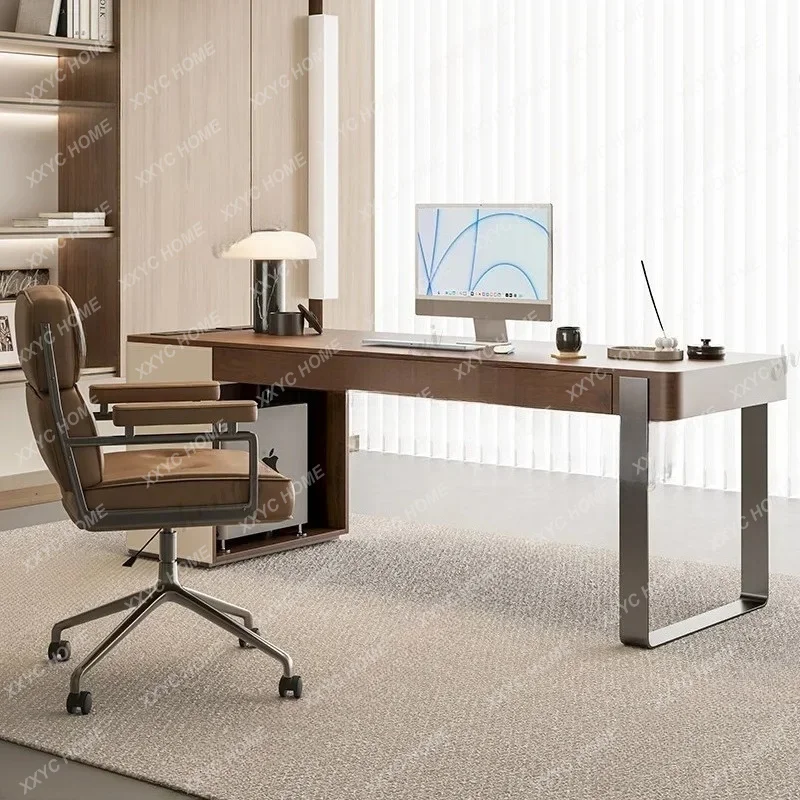XXStudy Table Office Desks President Reception Boss Bedroom Office Desks Living Room Artificial Board Furniture Bureau