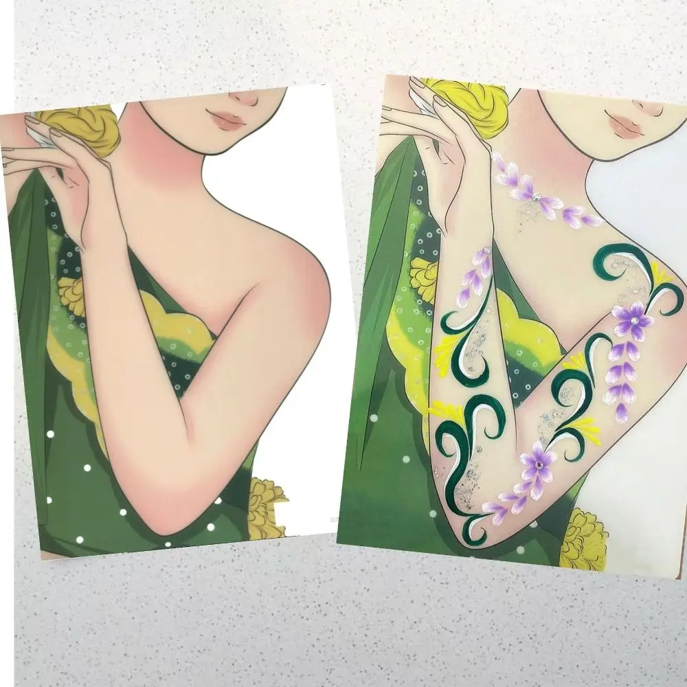 Plantilla de práctica de pintura de maquillaje reutilizable, tablero de plantilla de pintura facial atractiva para principiantes y niños