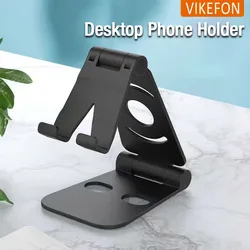Folding Cell Phone Stand Fully Adjustable Foldable Mobile Phone Holder Cradle Dock Compatible with iPhone 15 14 13 12 Pro Max Xs