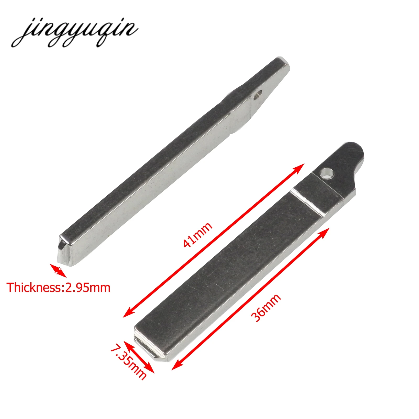 jingyuqin 15pcs NO.72 VA2 Car Remote Key Blade For Renault Citroen Triumph Peugeot Flip Folding Key Blank Without Groove #72