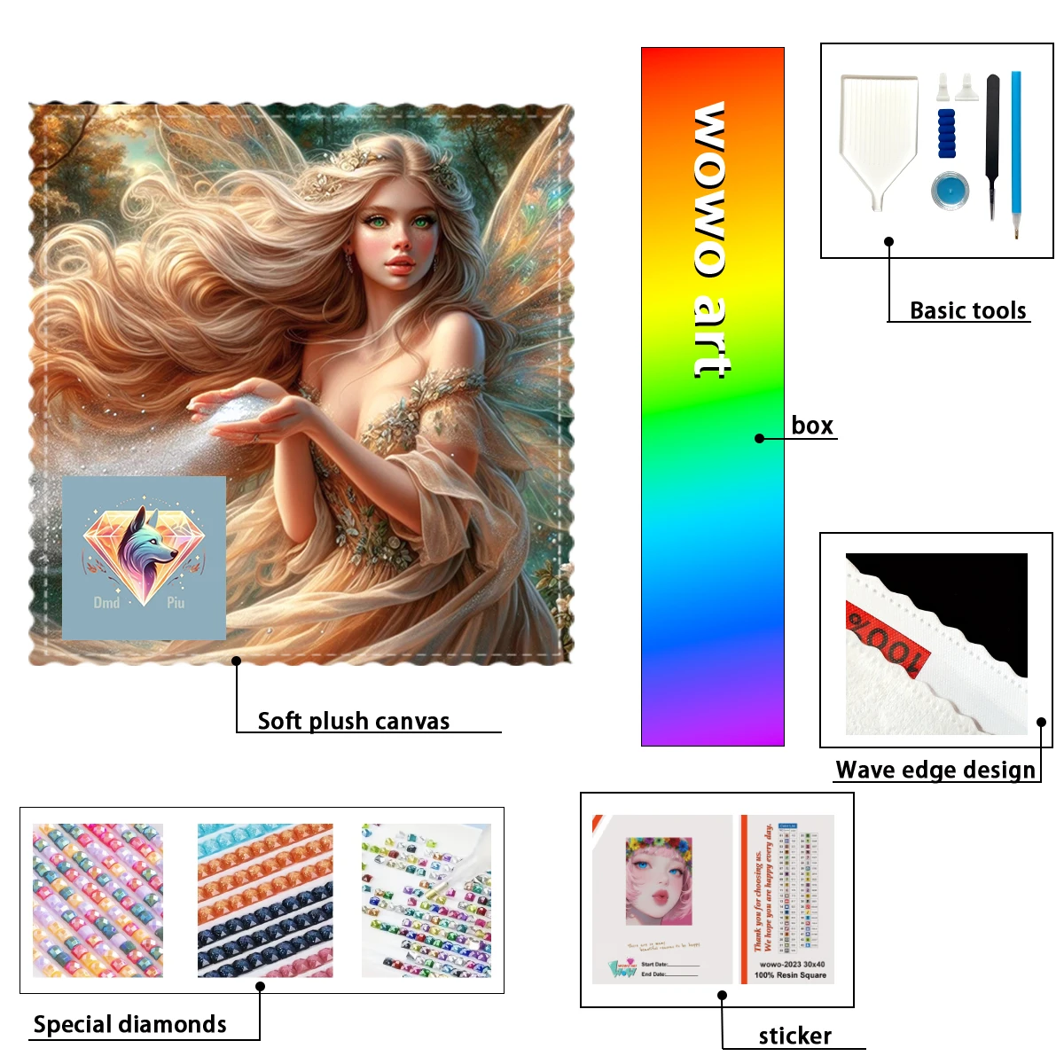 

【Piu Diamond Art】Lanza la ninfa de arena 100% смола FD+ab+cr Набор для алмазной штамповки Идеальный шедевр стоит купить