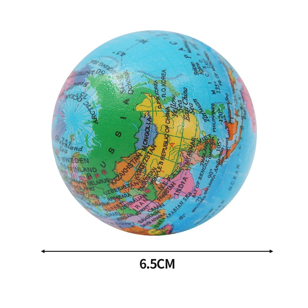 Globe en mousse IkSoft Earth Squeeze pour enfants, jouets à presser pour instituts, exercice de la main et du poignet, éponge, cadeaux pour enfants, 24 pièces