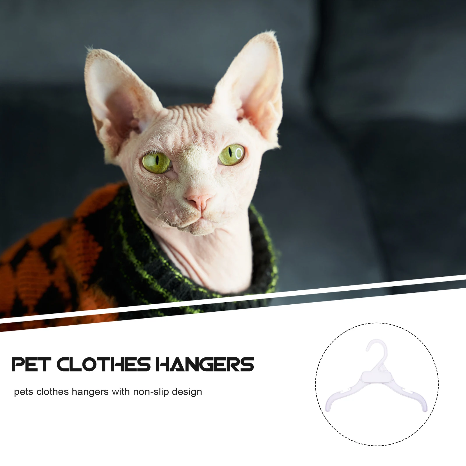 

10 Pcs Pet Hanger Non-slip Hangers Supplies Clothing Accessories for Dog Clothes