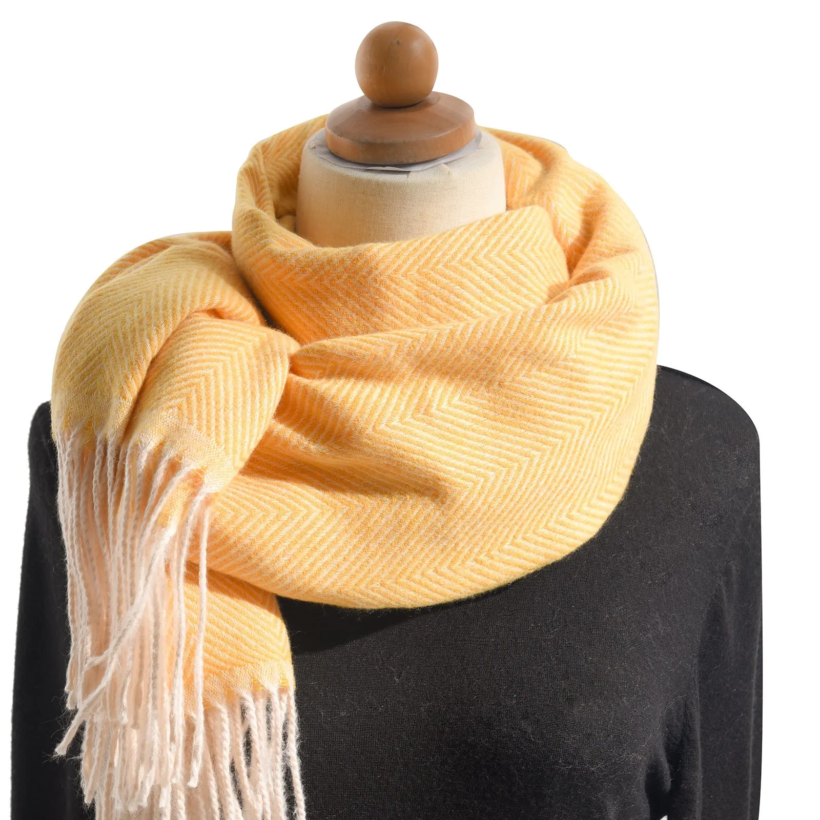 Winter Scarf Women Luxury Autumn Winter tassel Cashmere Scarf Thickened Warm Shawl Classic Tassels Fluffy Scarf Solid Color Soft