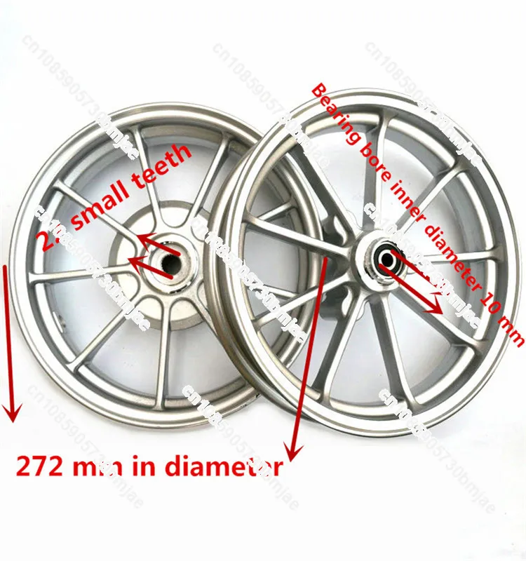 Front Rear Aluminum Wheel for DIO50 10*2.15inch Motorcycle Parts   JOG50