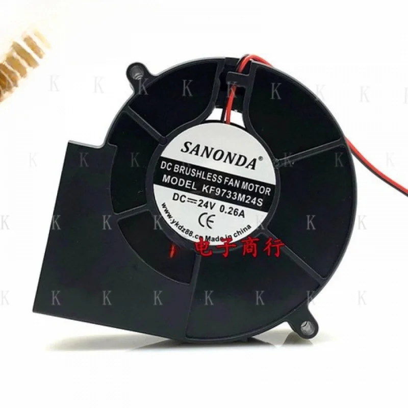 

C FOR SANONDA KF9733M24S 9733 DC24V 0.26A 2-Wire Cooling Fan