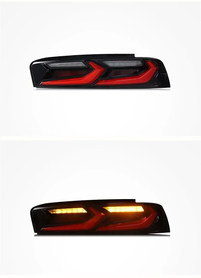 سيارة Led الذيل مصباح الضوء الخلفي لشروليه كامارو 16-20 لمبة خلفية الفرامل عكس الضوء بدوره إشارة