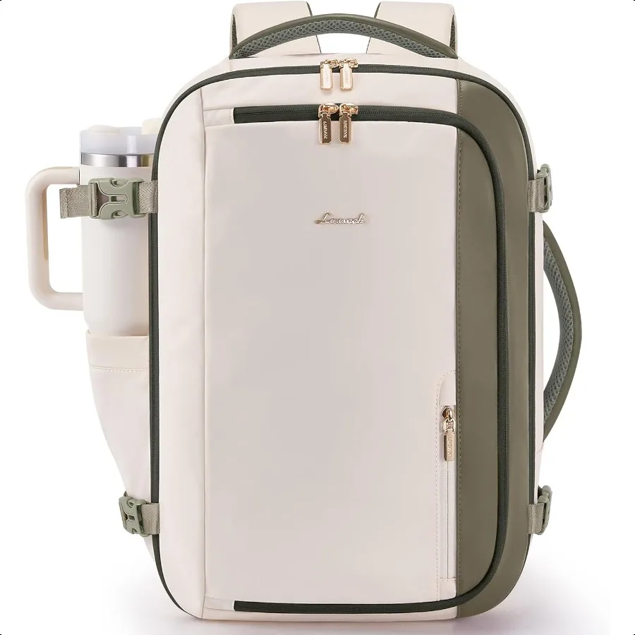 

40L Travel Backpack for WomenCarry on Lage Backpack Flight Appd with 3 Packing Cubes Waterproof Personal Item Travel Bag fits 1